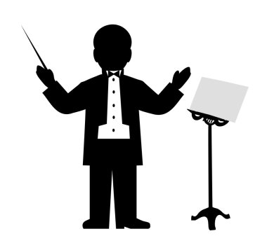 orkestra şefi çizim