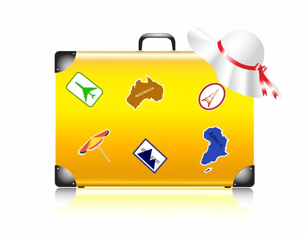 Suitcase for travel — Stock Vector