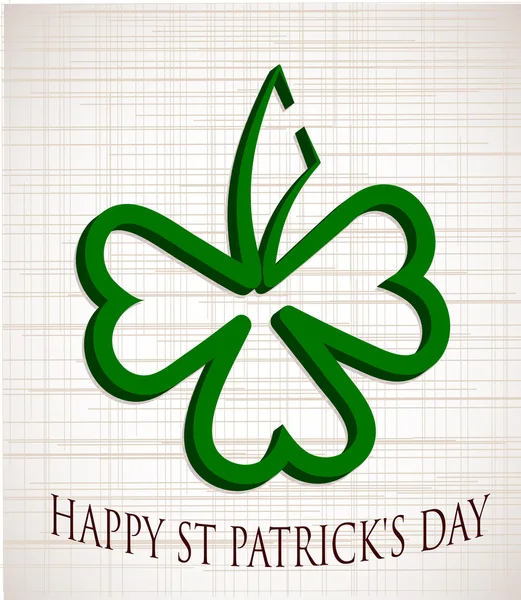 Shamrock hoja de un trébol para el diseño — Vector de stock