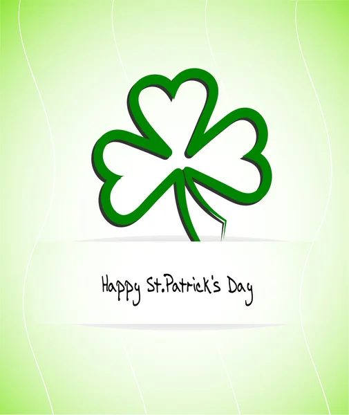 Shamrock hoja de un trébol para el diseño — Vector de stock