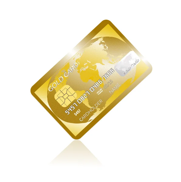 Gold card — Stock Vector