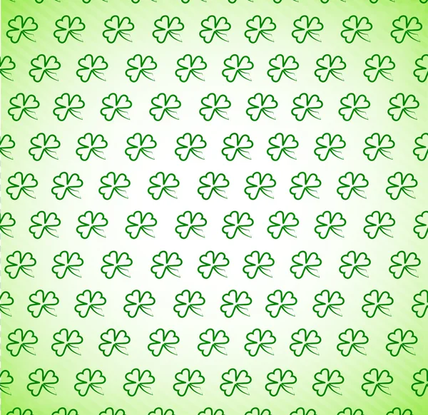 Pattern from clover leaves — Stock Vector