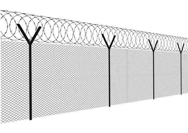 Moderner Zaun — Stockvektor