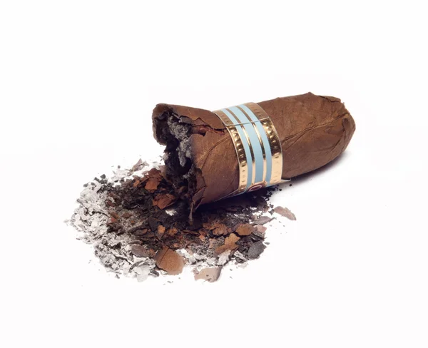 Used old cigar — Stock Photo, Image