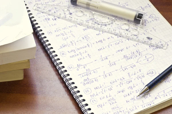 Mathematician notes — Stock Photo, Image