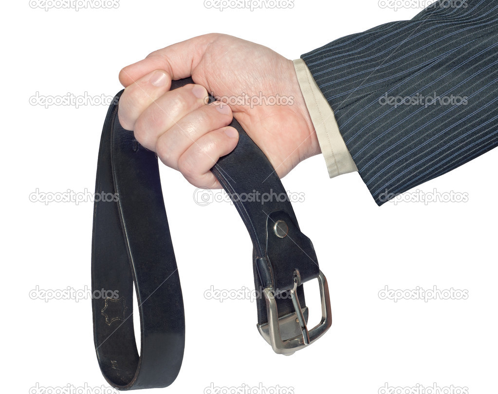 Hand with leather belt Stock Photo by ©matc 46020235