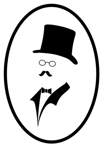 Ikone des Gentleman — Stockvektor