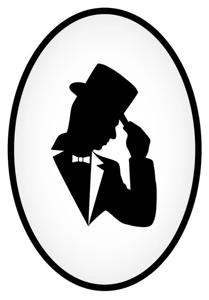 Icon of the gentleman — Stock Vector