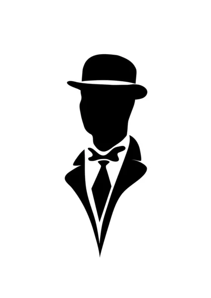 Icon of the gentleman — Stock Vector