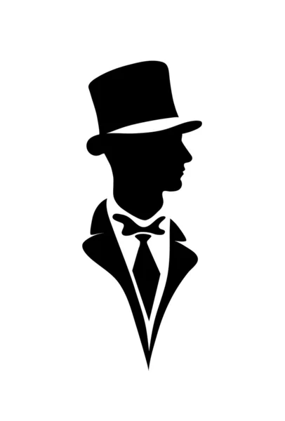 Icon of the gentleman — Stock Vector