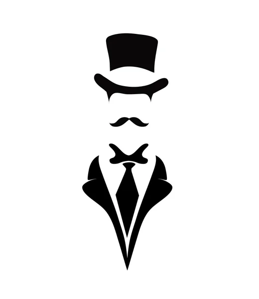 Icône du gentleman — Image vectorielle