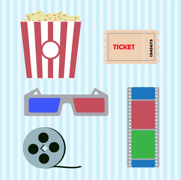 Kino prvky — Stockový vektor