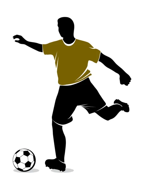 Jugador de fútbol — Vector de stock