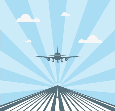 Uçak inişe geçiyor.