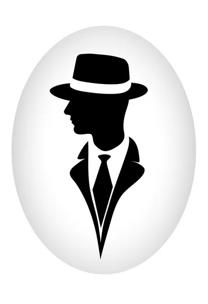 Icon of the gentleman — Stock Vector