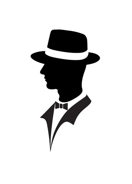 Icon of the gentleman — Stock Vector