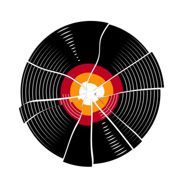 kırık vinil kaydı