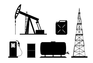 Set of elements of the oil-extracting industry