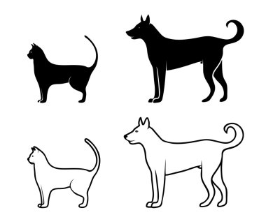 Evcil hayvan silüeti
