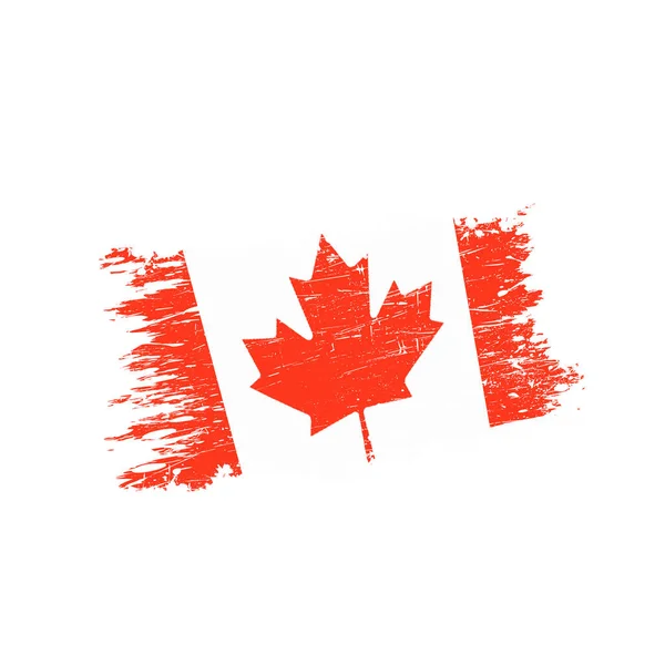 Flag Canada Grunge Style — Stock Vector