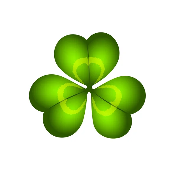 Foglia Trifoglio Simbolo Irlanda Illustrazione Vettoriale — Vettoriale Stock