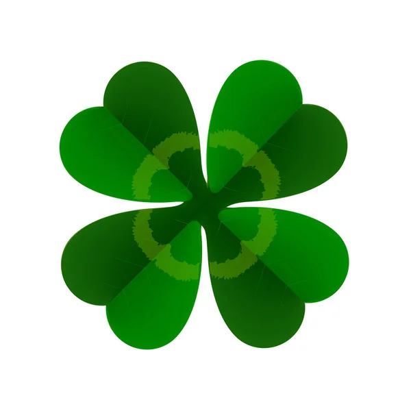 Foglia Trifoglio Simbolo Irlanda Illustrazione Vettoriale — Vettoriale Stock