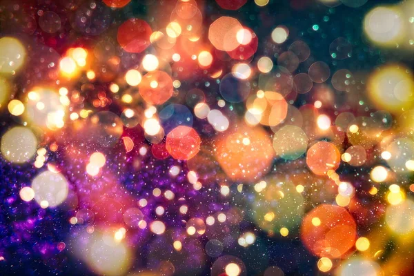 Fondo Mágico Vintage Fondo Bokeh Luces Brillantes Enfoque Concepto Patrón —  Fotos de Stock