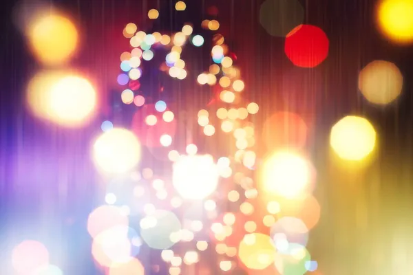 Celebrazione Della Luce Astratta Vacanze Natale Luci Colore Incandescente Con — Foto Stock