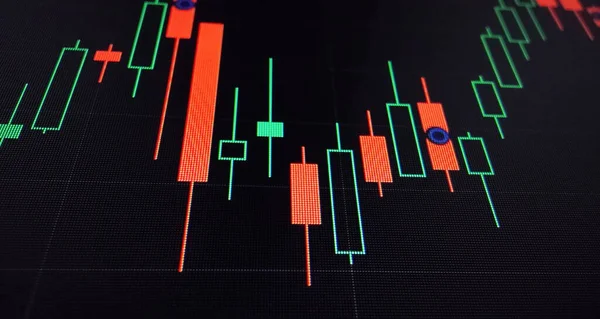 Strategia Commerciale Finanziaria Analisi Dei Dati Gli Investimenti Borsa — Foto Stock