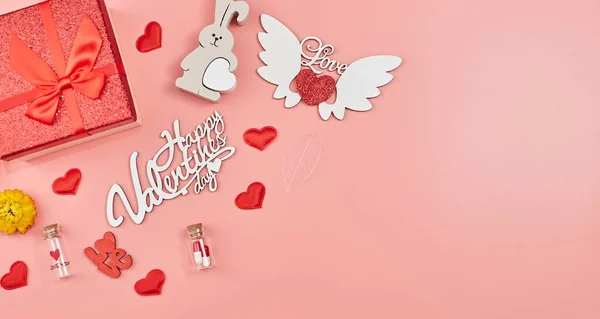 Word Valentine Day Love Wooden Blocks Theme Love Loving Positive — Φωτογραφία Αρχείου