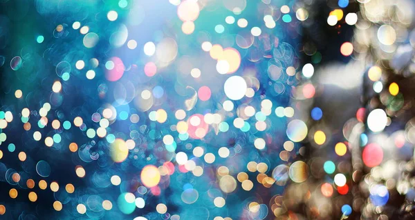 Glühbirnen Lichter Hintergrund Unschärfe Von Weihnachten Tapete Dekorationen Konzept Urlaub — Stockfoto