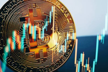 Bitcoin Stok Büyümesi. Çizelgeye göre bitcoin fiyatlarında güçlü bir artış var. Sanal varlıklara yatırım.