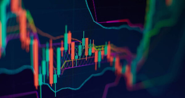Бизнесмен работает над анализом инвестиционных карт для рынка золота, Форекс и трейдинга.