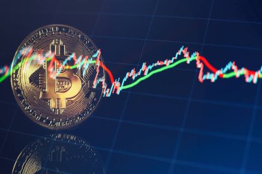 Çizelgeye göre bitcoin fiyatlarında güçlü bir artış var. Sanal varlıklara yatırım yapmak. Grafikleri ve bitcoin parası olan yatırım platformu.