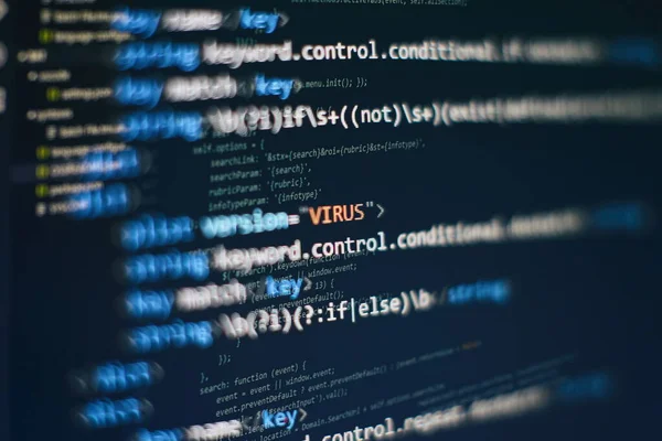 Software Developer Programming Code Abstract Computer Script Code Programming Code — Stock Photo, Image