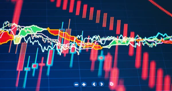 Pazar Analizi. Grafikler, diyagramlar, finansal rakamlar. Soyut parlayan ön x grafik arayüz duvar kağıdı. Yatırım, ticaret, hisse, finans