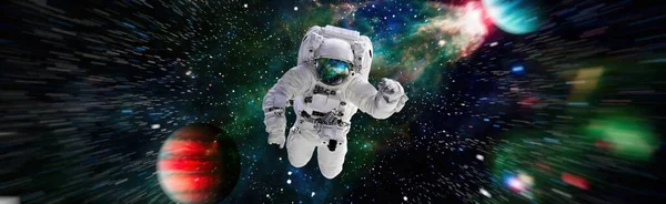 Astronaut Yttre Rymden Hög Upplösning Idealisk För Tapeter Och Tryck — Stockfoto