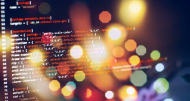 Bilgisayar ekranındaki güvenlik kodu, kapat. Veritabanı bit erişim akışı görselleştirme. Php dili ve kodlama fonksiyonu geliştiricisi