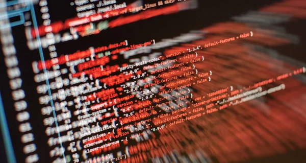 Laptop Kapanış Fotoğrafını Göster. Web tasarımı programlayıcı geliştirici ekran için bilgi teknolojisi web sitesi kodlama standartları.