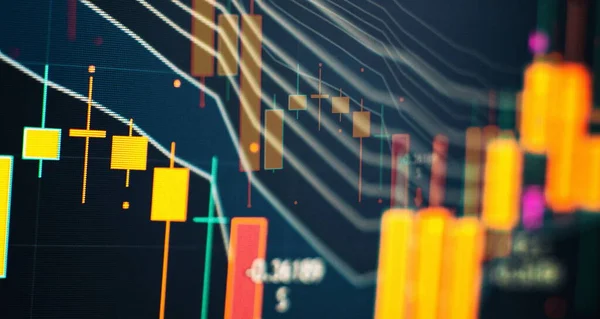 Handel Diagram Grafiskt Koncept Med Copyspace Lämplig För Finansiella Investeringar — Stockfoto