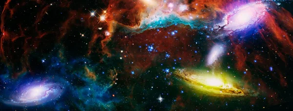 Sternteilchenbewegung Auf Schwarzem Hintergrund Sternenlichtnebel Der Galaxie Vor Dem Hintergrund — Stockfoto