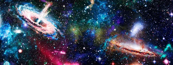 Unglaublich Schöne Galaxie Weltall Nebel Nächtlicher Sternenhimmel Regenbogenfarben Vielfarbiger Weltraum — Stockfoto