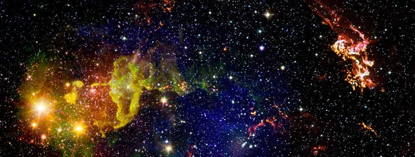 Une Galaxie Incroyablement Belle Dans Espace Nébuleuse Ciel Étoilé Nuit — Photo