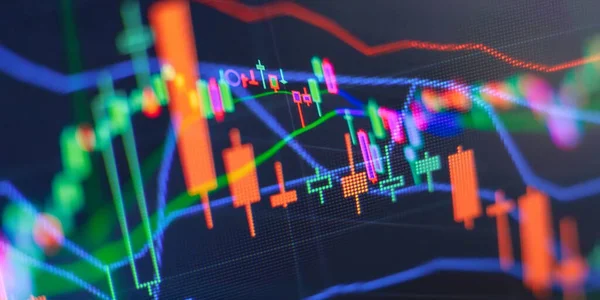 Data Analyzing Charts Graph Find Out Result Trading Market — Stockfoto
