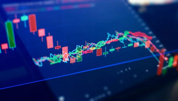 Finance Data Concept Analytics Report Status Information Stock Market Digital — Fotografia de Stock