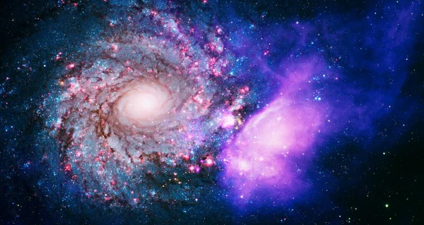 Deep Space Stars Far Galaxies Wallpaper Background Sci Space Wallpaper — Foto de Stock