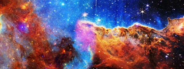 Galaxia Luz Planetas Estrellas Galaxias Espacio Exterior Que Muestran Belleza —  Fotos de Stock