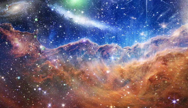Galaxie Lumière Planètes Étoiles Galaxies Dans Espace Montrant Beauté Exploration — Photo