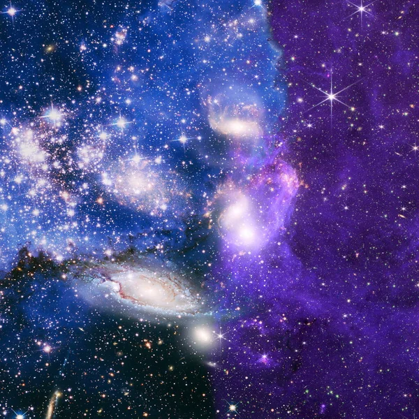 Galaxie Und Licht Planeten Sterne Und Galaxien Weltall Zeigen Die — Stockfoto