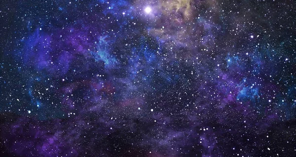 Stars Deep Space Sky Galactic Nebula View Elements Iamge Furnished — Stockfoto